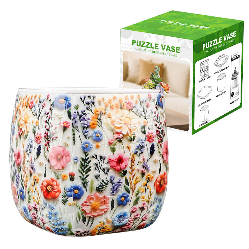 3D Puzzle Vase DIY Buildable Flower Vase