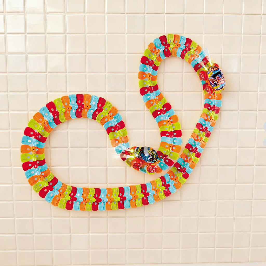 360° Rotating LED Car with Suction Cup & Flexible Rainbow Tracks（without batteries）