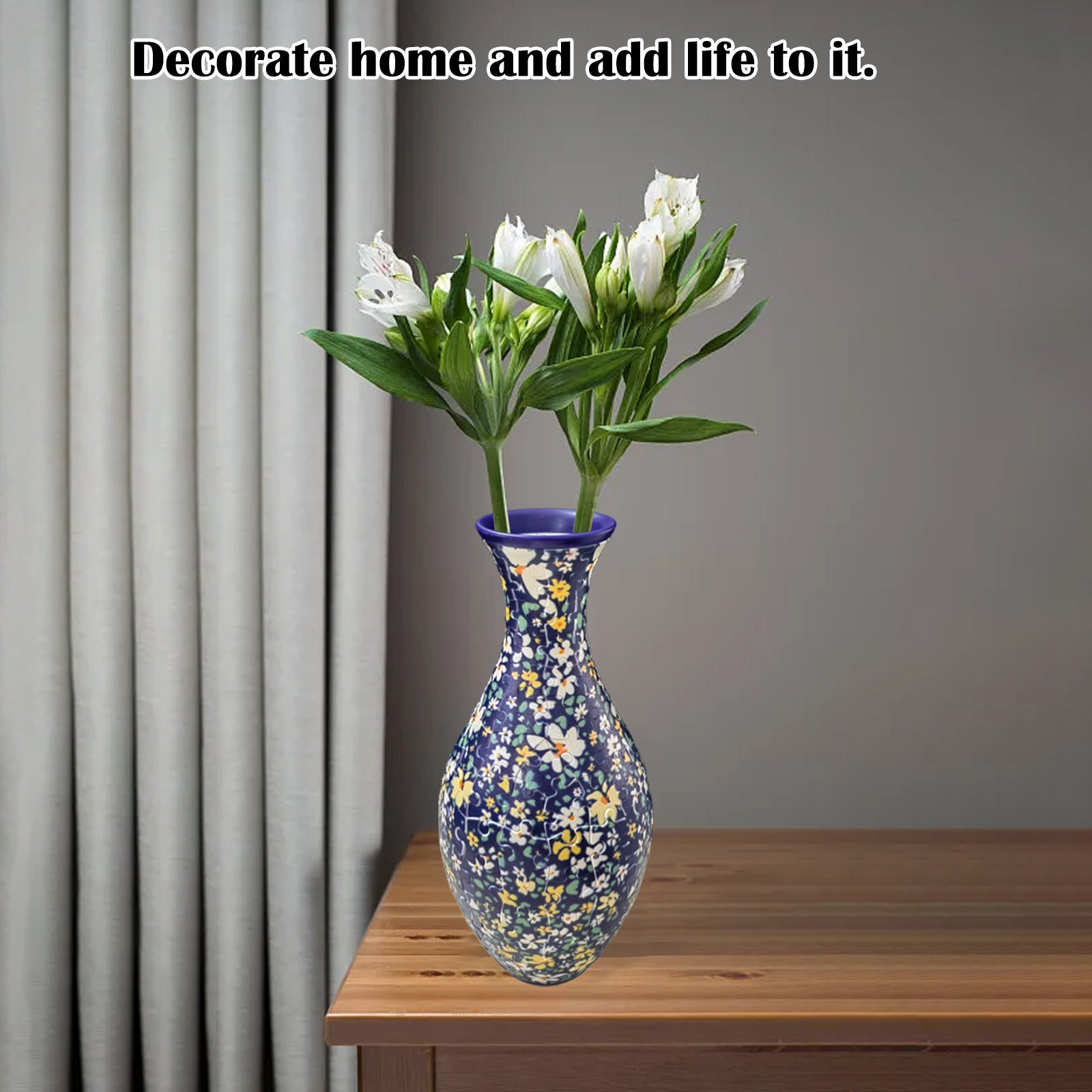 3D Puzzle Vase DIY Buildable Flower Vase